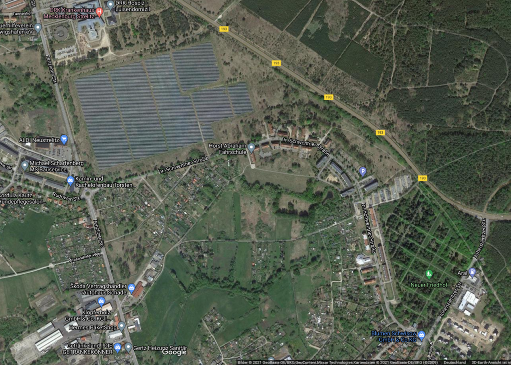 Dr.-Schwentner-Straße 2021 (Google Maps)