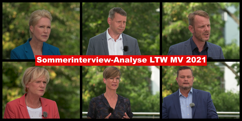 Analyse Sommerinterviews zur Landtagswahl MV 2021