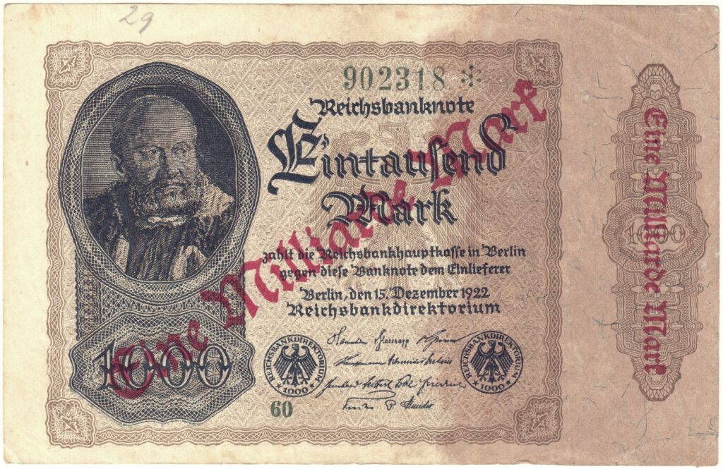 Reichsbanknote 1922_1923 Inflation 1 Milliarde Mark